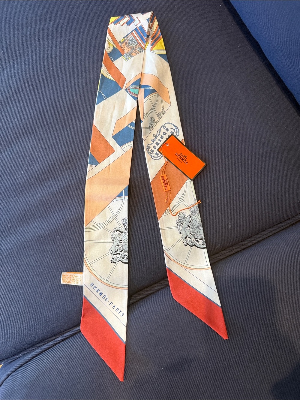 Hermes Silk Twilly Scarf “Springs”